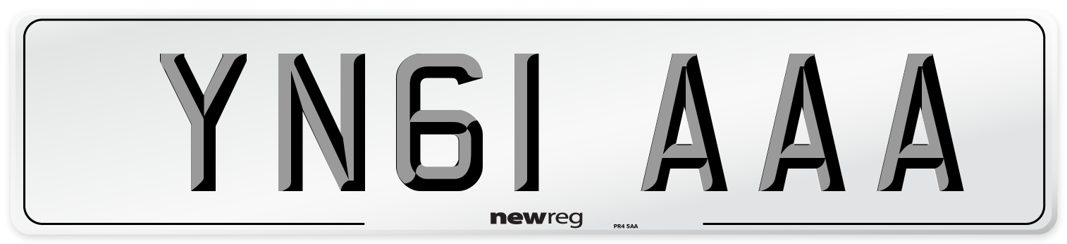 YN61 AAA Number Plate from New Reg